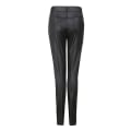 Miniatyrbild 3 av 5: Plus Size Perfekt Passform PU-Läder Leggings Lättviktiga för Kvinnor Flickor Mode Ny CMK Vinröd 2XL