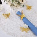 Miniatyrbillede 5 af 5: IC 50 stk Butterfly Papir Servietringe, Guld Vintage Servietringe