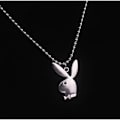 Miniatyrbillede 4 af 5: IC Playboy Bunny Halskæde 24\" Rolo Kæde i 304 Rustfrit Stål