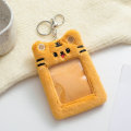 Miniatyrbilde 1 av 5: IC Bear Plysj Fotocard Holder Foto Sleeve Case ID-deksel Gul