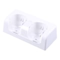 Miniatyrbillede 4 af 5: Fjernbetjening Dobbelt Opladningsdockningsstation + 2 Batterier til Wii Gamepad, Oplader med LED-lys Hvid