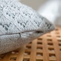Pikkukuva 5 / 5: IC Boho timanttikirjonta peite Kiinteä pehmeä ja mukava koristeellinen kotelo (harmaa, 18\"x18\")