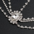 Miniatyrbillede 5 af 5: Fashion Crystal Head Chain Elegant Multi-Layer Brud bröllopshåraccessoarer Silver