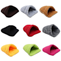 Miniatyrbillede 4 af 5: Tyk Fleece Varm Hunde Katte Telt Hule Rede Slips Form Kæledyr Sovepose