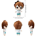 Pikkukuva 2 / 5: IC Anime Haikyuu plyschlelu, 7,8\"/20 cm (N4-Yu Nishinoya)