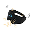 Miniatyrbild 3 av 5: IC 3D-förbättrad Bluetooth-sömnmask för kvinnor (svart)