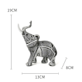 Pikkukuva 2 / 4: IC Resin Doodle Elephant Sculpture Pöytäkoristeet
