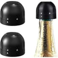 Återanvändbar Mousserande Vinpropp 2-pack Svart Champagnepropp