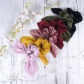 Miniatyrbilde 2 av 4: IC 6 stk Hår Scrunchies Satin Kaninøre Rosett Bowknot Scrunchie Bobbles Elastiske Hårbånd Hestesvansholder for Kvinner Tilbehør