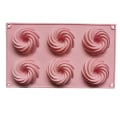 Pikkukuva 5 / 5: IC 6 Hål Spiral Mousse Form. Silikon Bakform Form Desse