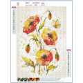 Miniatyrbillede 2 af 5: IC 5D DIY Maleri efter tal Kit Smukke Blomster Krystal Strass til Voksne Broderi Kunst Korssting How Tos Vægdækning Soveværelse Stue 30 x 40c