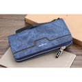 Miniatyrbild 5 av 5: IC baellerry lång dragkedja för män plånbok PU läder clutch business casual ungdom clutch mörkblå blue