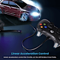 Miniatyrbillede 4 af 5: Trådløs håndcontroller til Xbox 360, spilcontroller til 360 med dobbelt vibrations-turbo, kompatibel med Xbox 360/360 Slim og PC Windows 7,8,10 Sort Black