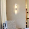 Miniatyrbillede 4 af 5: IC Moderne Minimalistisk Design Kunst Væglampe Postmoderne Jern Guld Sort Væglampe Kreativ Marmor Væglampe Armatur Soveværelse Badeværelse Væglamper