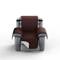Miniatyrbillede 4 af 4: IC Vandtæt og skridsikker sofaovertræk med elastiske bånd Vaskbart sofaovertræk Brun Small Recliner Sofa Cover