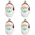 Miniatyrbillede 3 af 5: 6 stk julemandshæng med maske, juledekorationssæt