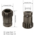 Miniatyrbillede 2 af 5: 3D Printer Ekstruder Gear, Hærdet Stål, Nano RNC Belægning, Høj Hårdhed, Dobbelt Drev, Gearhjul Aksel Lejesæt, fra DEBUNS