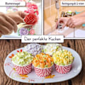 Miniatyrbilde 4 av 5: Set med 58 bakverkstips i rustfritt stål med 48 tips for kake