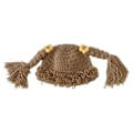Miniatyrbillede 1 af 5: IC Sød Baby Pige Beanie Hat Pigtail Fletning Paryk Cap Hæklet Strikket Vinterhue til Børn Børn i alderen 6-48 måneder Motorhjelm Cap Khaki