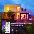 Miniatyrbillede 2 af 5: LED Lysbånd 15M, PSTAR Bluetooth LED Lysbånd RGB 24V med IR Fjernbetjening App Styrbart Musiktilstand EU EU jeg