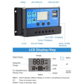 Miniatyrbillede 5 af 5: IC Opgraderet 10A 20A 30A Solcellecontroller 12V/24V Auto Solpanel 30A