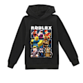 Miniatyrbild 2 av 2: IC Roblox Hoodie Barn Varm Hoodie Kläder Roblox Tryckt Hoodie Grå CNMR 100cm