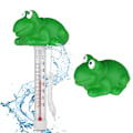 Miniatyrbild 1 av 7: Flytande pooltermometer, pooltermometer, flytande termometer med snöre, pooltermometer för utomhus/inomhus spa, pooler, badkar, akvarier, groda Frog