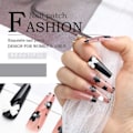 Miniatyrbillede 5 af 5: IC Butterfly Penetrating Artificial Nail Finish Hepburn Style Nail Patch Removable Wearable Nail Plate
