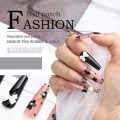Pikkukuva 5 / 5: IC Butterfly Penetrating Artificial Nail Finish Hepburn Style Nail Patch Removable Portable Nail Plate