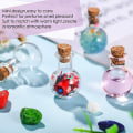 Miniatyrbillede 3 af 5: 10 stk Mini glasflasker Små ønskeflasker Transparent