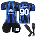 Miniatyrbillede 1 af 3: Inter Milan Hjemmetrøje 2023/24 #90 Romelu Lukaku Fodboldtrøje XL(180-185CM)