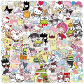 Miniatyrbilde 1 av 10: 100 søte klistremerker Pakke Hello Kittty Klistremerker Mymelody&Kuromi Klistremerker Cinnamoroll Pompompurin Keroppi