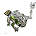 Pikkukuva 1 / 3: Kristalli-sammakko avaimenperä USB-muistitikku USB 2.0 Flash Drive Pen Drive Ulkoinen tallennustila (64 Gt) IC