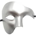 IC 1/2 Ansiktsmaske, Maskeradmaske Retro Fantomet Operas Enøye Halvansiktskostyme (sølv)