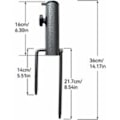 Miniatyrbilde 2 av 5: IC Paraplystativ, 2 deler paraplyanker, paraplyholder, elastisk justerbar paraplystativ, metallparaply for flere bruksområder