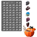 Miniatyrbillede 1 af 5: IC Halloween Mini Skull Candy Forms 70 Hulrum Skull Forms Halloween Forms af fødevarekvalitet til Halloween Gummy (1 ST Skull)