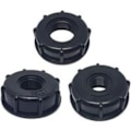 Miniatyrbild 1 av 5: IC 3-pack IBC-tanktillbehör, invändig gänga, 1\" 3/4\" 1/2\" IBC-adapter flat