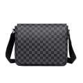 Miniatyrbild 1 av 2: IC Crossbody-väska i läder för män svart