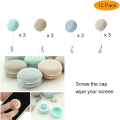 Miniatyrbild 3 av 5: 12 st Macaron Mobiltelefon Skärmtorkar, Mini Macaron Rengöringsduk IC