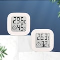 Miniatyrbillede 3 af 4: IC 5x digital temperaturhygrometer termometer fugtighedsmåler 4,2cm hvid Hygrometer