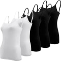Miniatyrbilde 1 av 5: IC 5 stk Basic Camisole Justerbar Camisole Spaghettistropp Linne for Kvinner og Jenter (Stor)