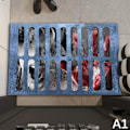 Pikkukuva 2 / 5: IC Clownfälla Skräck Badrumsmatta Halloween Mattor 3D Illusion Entra A3  50×80cm