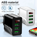 Miniatyrbillede 3 af 5: IC Hurtigoplader 3.0 USB-oplader Digitalt display Hurtigoplader Sort EU