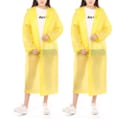 Pikkukuva 1 / 5: IC Regnrock, [2-pack] Kannettavat EVA-sadetakit Poncho Vedenpitävä keltainen