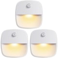 Miniatyrbild 1 av 5: IC (Uppgraderad version) Rörelsesensorlampa, sladdlös batteridriven LED-nattlampa, vägglampa, garderobsbelysning (varmvit - 3-pack)