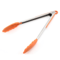 Miniatyrbillede 2 af 3: IC Bagegrej 9-tommer silikonegrilltang i rustfrit stål (9-tommer orange)