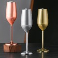 Miniatyrbilde 3 av 5: 220 ml rustfritt stål vinglass, champagneglass, juicebeger, sølv