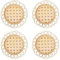 Pikkukuva 1 / 5: IC Handgjorda rottingunderlägg för rumsinredning - Boho glasunderlägg för shape2