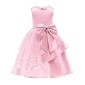 Pikkukuva 2 / 4: IC Flickor Swing Klänning Bröllop Blomma Barn Kvällsfest Elegant Prinsessa Klänning-r CNMR Rosa 2-3 År