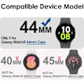 Miniatyrbillede 2 af 5: Skærmbeskyttelse og etui til Samsung Galaxy Watch 5 44mm, ramme IC